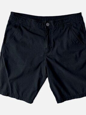 prAna Breathe Ansa Hiking Shorts Men’s 32 Black Quick Dry Active Outdoor